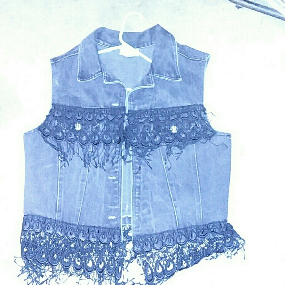 Black leather jacket from